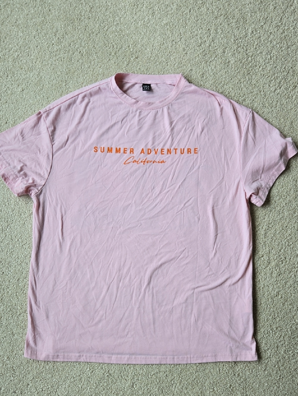 Summer Adventure California Pink Crewneck T-Shirt